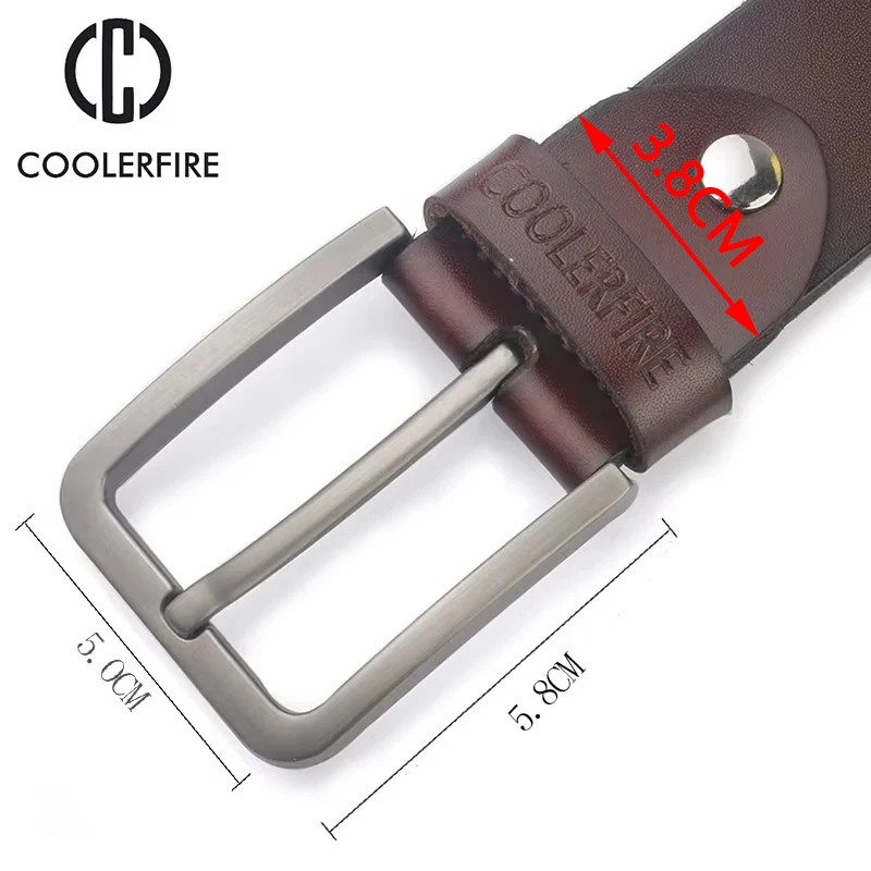 cowhide genuine leather belts for men brand male pin buckle jeans cowboy Mens Belts Luxury Designer High Quality  Leather belt