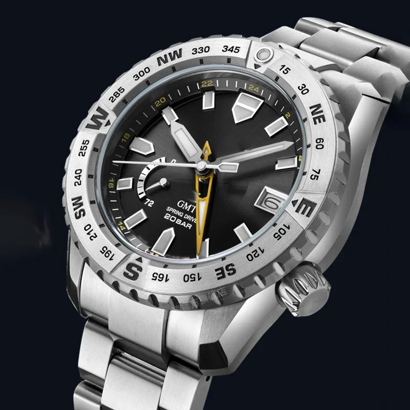 41*32 مللي متر ساعة الحافة إدراج 316L الفولاذ المقاوم للصدأ صالح الساموراي الأسود سلسلة PROSPEX SRPB55K1 ساعة الحال بالنسبة ساعة رجالي إصلاح جزء