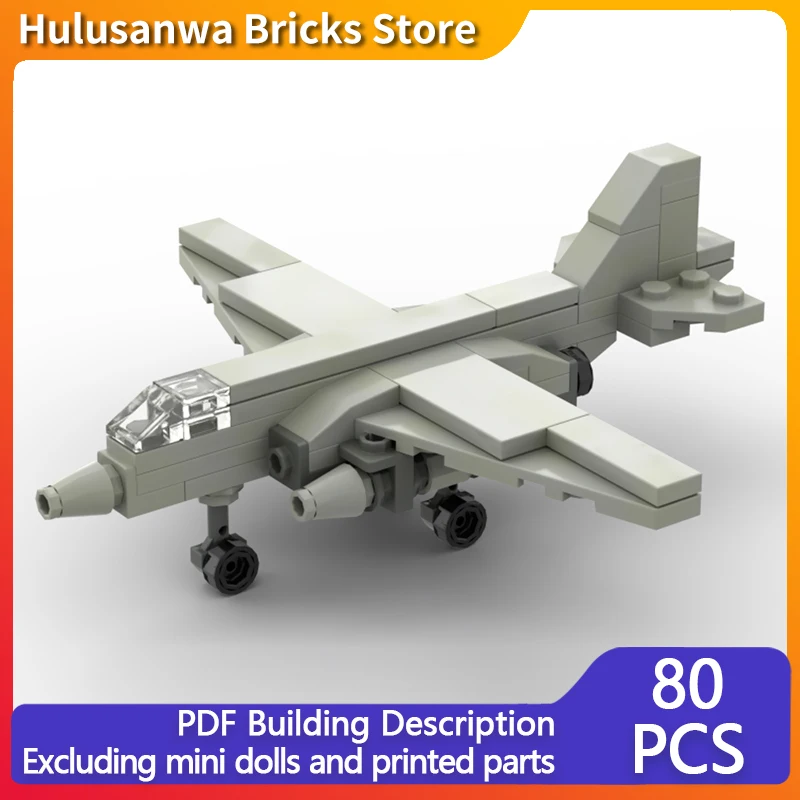 

Модель военного истребителя Су-25, конструктор MOC, военная техника, модульные технологичные подарки, набор для сборки, детские игрушки, праздничный подарок