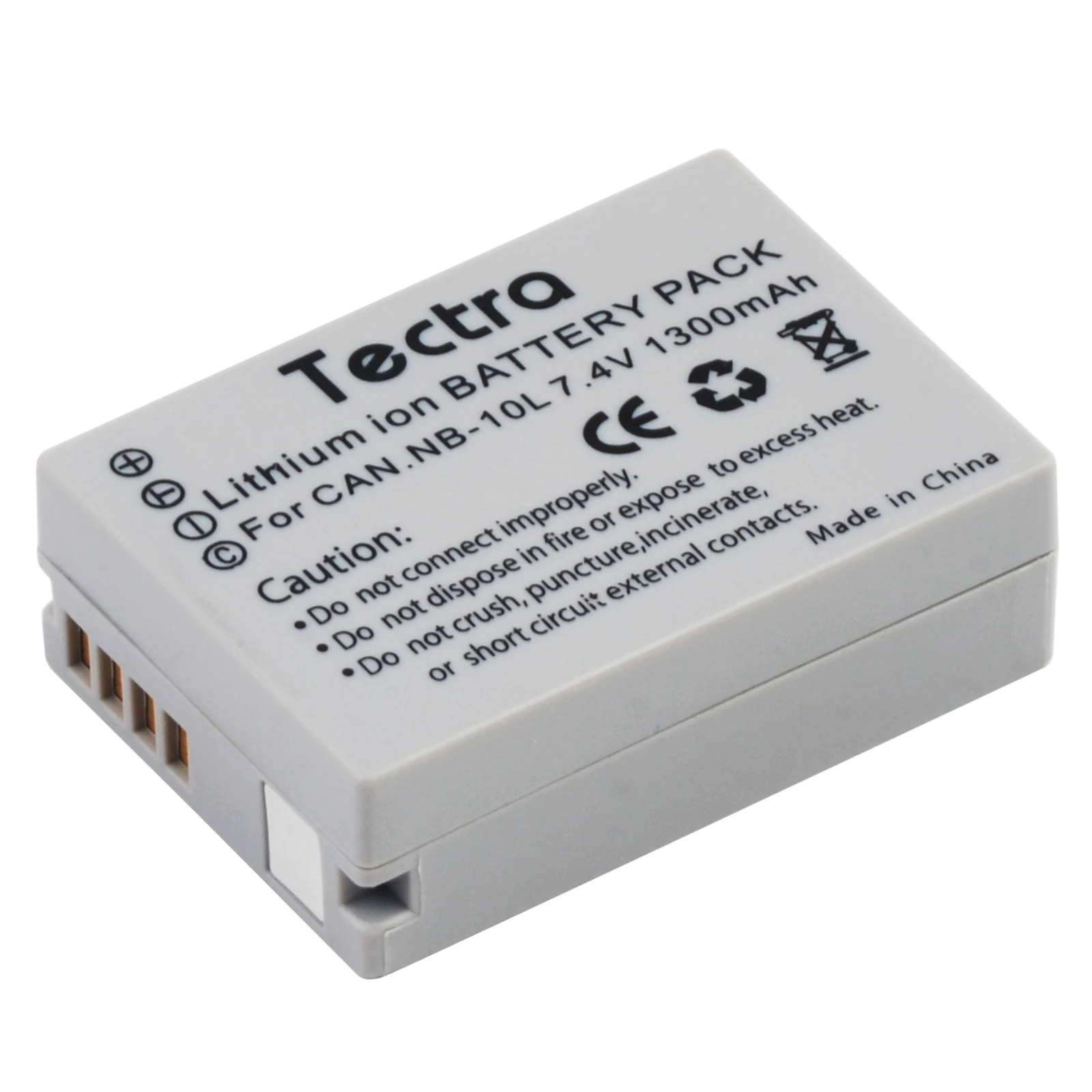 بطارية Tectra NB-10L وشاحن مزدوج لكاميرا Canon PowerShot G15، G16، G1X، G3X، SX40 HS، SX40HS، SX50 HS، SX60 HS الرقمية