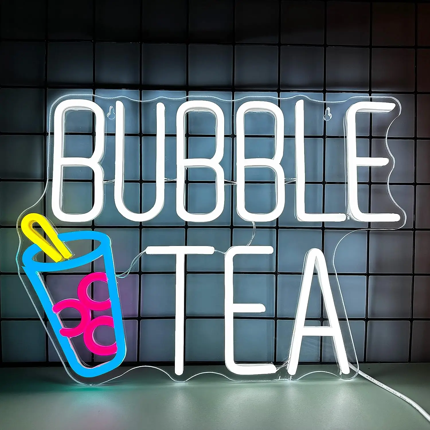 Bubble Tea neony do dekoracji ścian herbata mleczna lampa neonowa LED do sklepu sypialnia prezent dla dzieci chłopców boże narodzenie prezenty