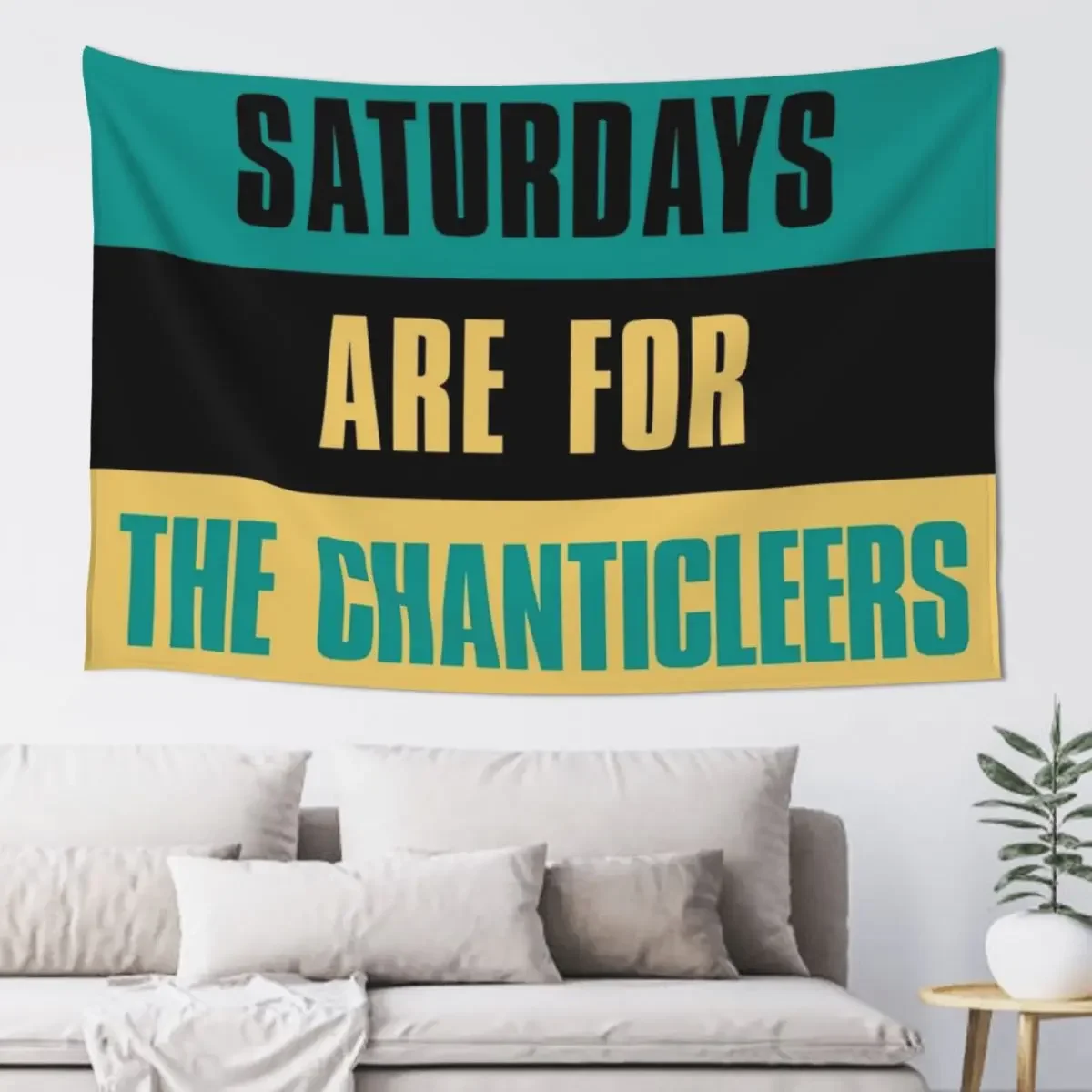 

Saturdays are for The Chanticleers, Coastal Carolina University Tapestry Aesthetic Room Decor Funny Decoration Home Tapestry