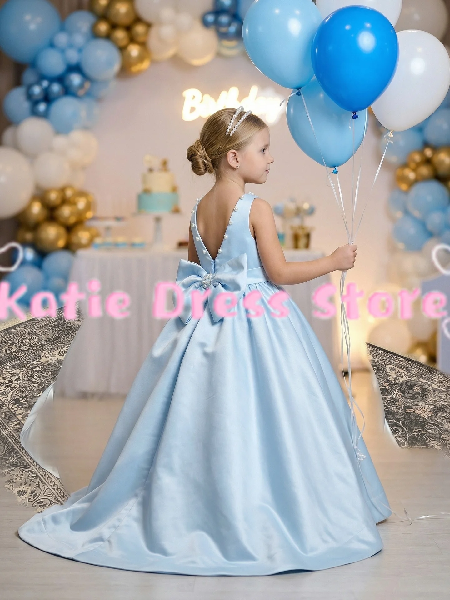 robe-de-demoiselle-d'honneur-en-satin-bleu-ciel-sans-manches-avec-nœud-pour-mariage-fete-d'anniversaire-premiere-communion-robes-de-bal-personnalisees