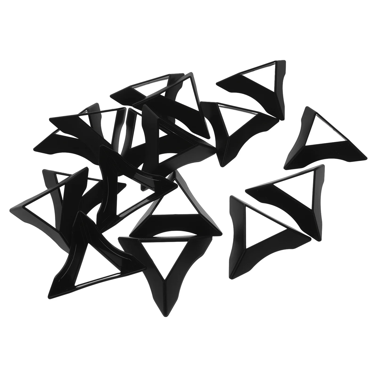 20 stuks kubus display driehoekige basis plastic standaard statief houder kleurrijke puzzel organisator stabiele ondersteuning meerhoek display