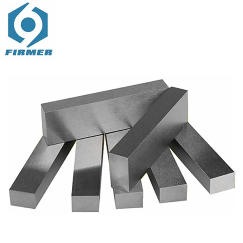 

12mm Thicknesses 100mm Length YG8 YG6 Tungsten Carbide Steel Bar Cemented Carbide Alloy Mold Flat Plate Blanks Stripe