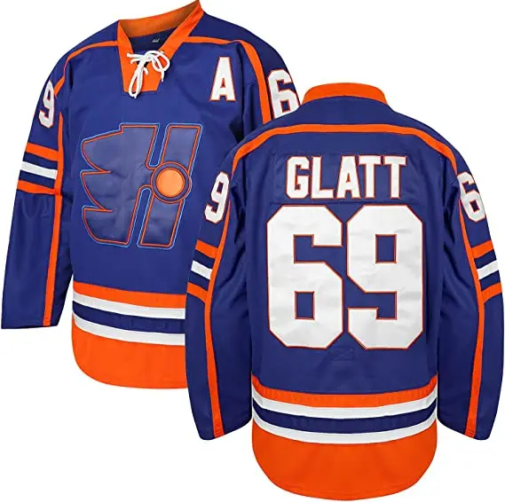 

Doug Glatt Halifax Highlanders Jersey #69 Movie Goon Ice Hockey Jersey