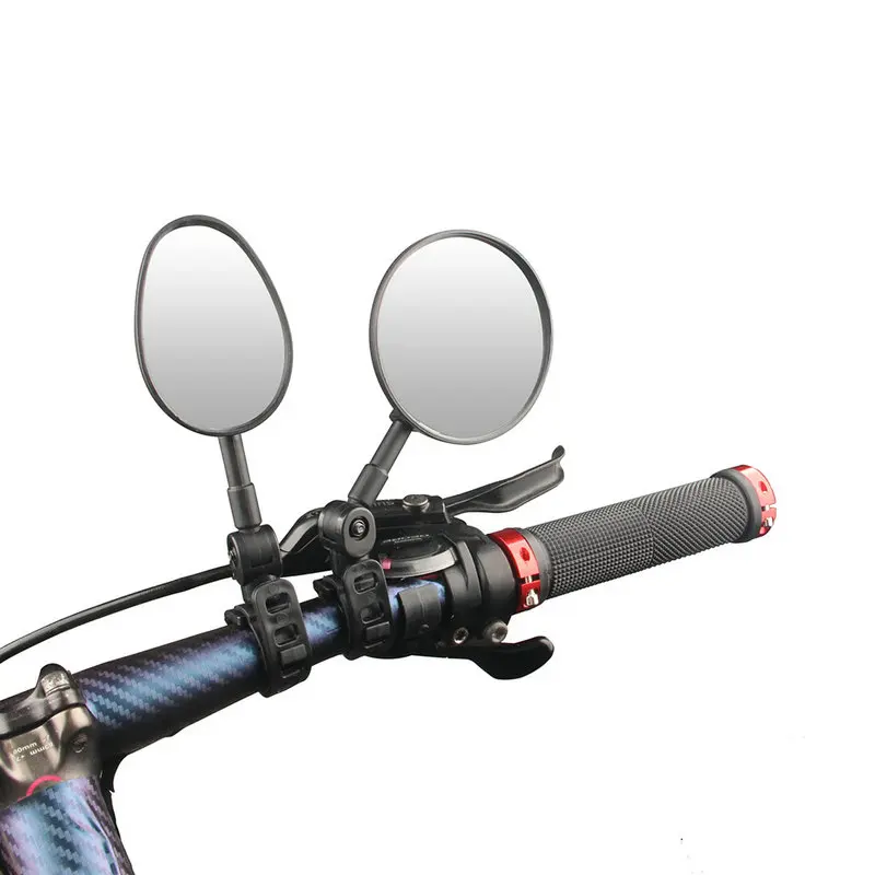 Bike Mirror 360-degree Wide Angle Convex Mirror Bike Mirror Mountain Bike Mirror Silicone Handle