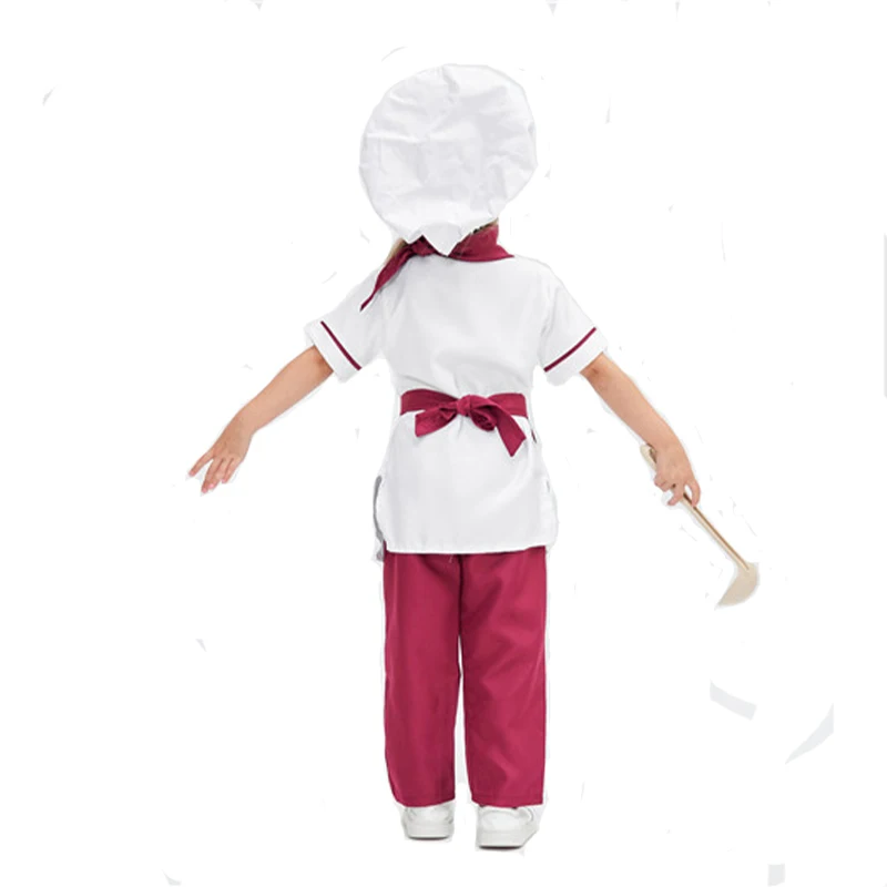 Full Set Enfants Chef Costume Unisex Enfant Carnival Halloween Fancy Dress New Arrival 2026 view 3