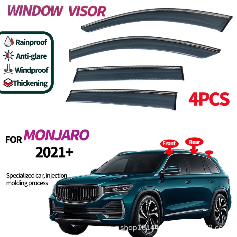 Suitable for Geely Monjaro weather shield for GEELY Monjaro 2021+Window visors