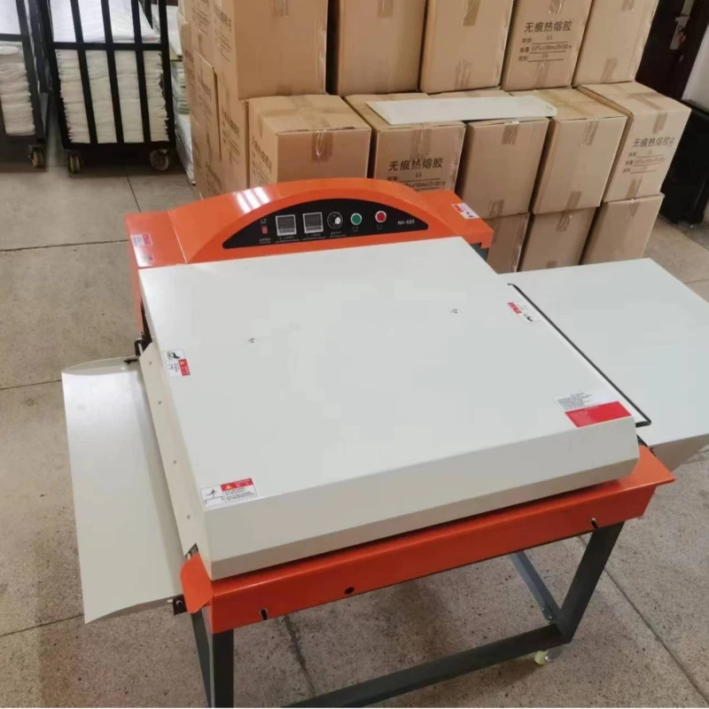 HM-500 Automatic Hot Melt Bonding Machine Pneumatic Flying Weaving Fabric Laminating Machine Pneumatic Flying Weaving