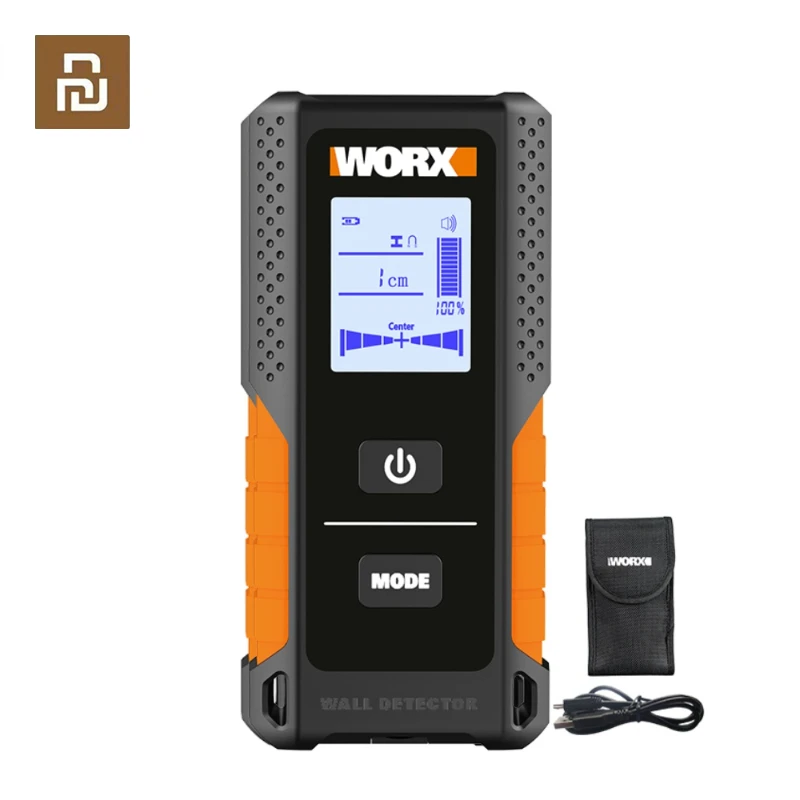 Youpin Worx Stud Finder WX085 3in1 Multifunctional Wall Detector Metal Wood&AC Cable Detector Digital Display USB Charger