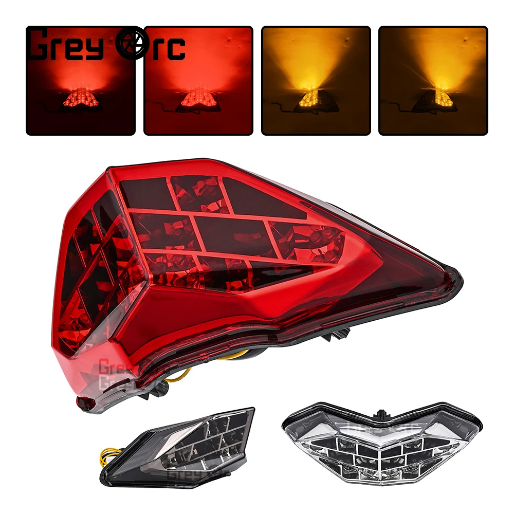 

LED Motorcycle Tail Brake Light Red Smoke Lens Daytime Running Signal Turn Signal Lamp For KAWASAKI Ninja300 2013-2015 Z300 2015