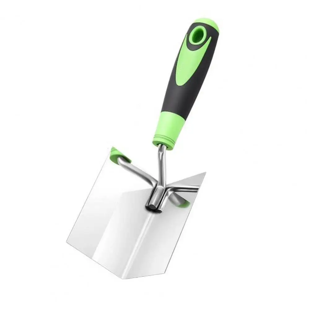 Stainless Steel Trowel Heavy Duty Masonry Trowel 2pcs Stainless Steel Drywall Corner Trowel Set Ergonomic Soft for Precision