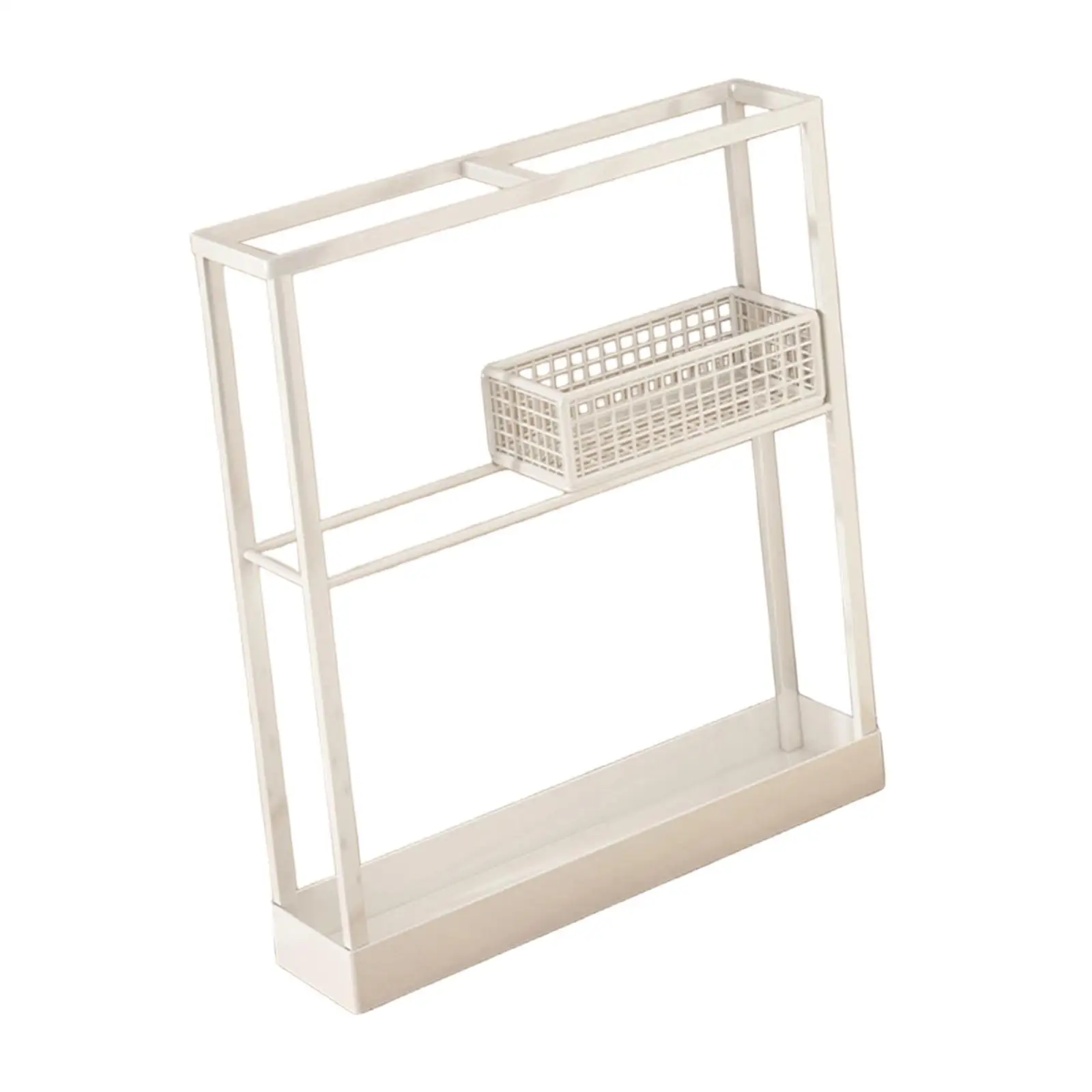 Umbrella Stand Sturdy Iron Home Entryway Apartment Office Hotel Versatile Space Saving Corridor Storage Bin Umbrella Holder Rack