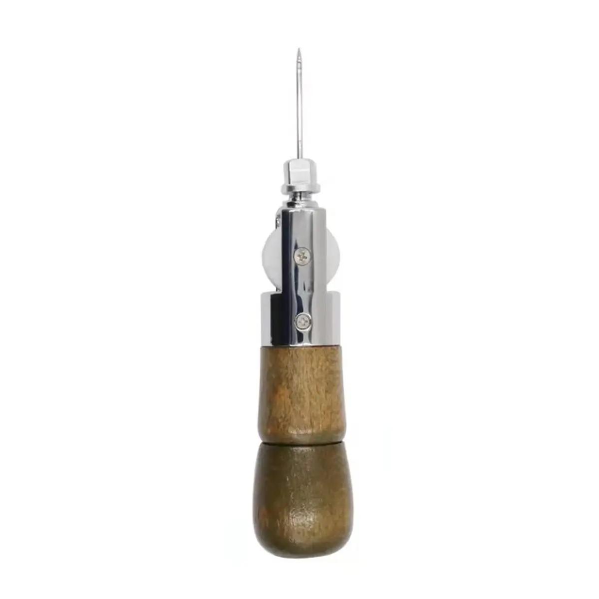 Sewing Awl Kit with Needles Coil Thread for Leather Leather Sewing equipment Wood+Metal
