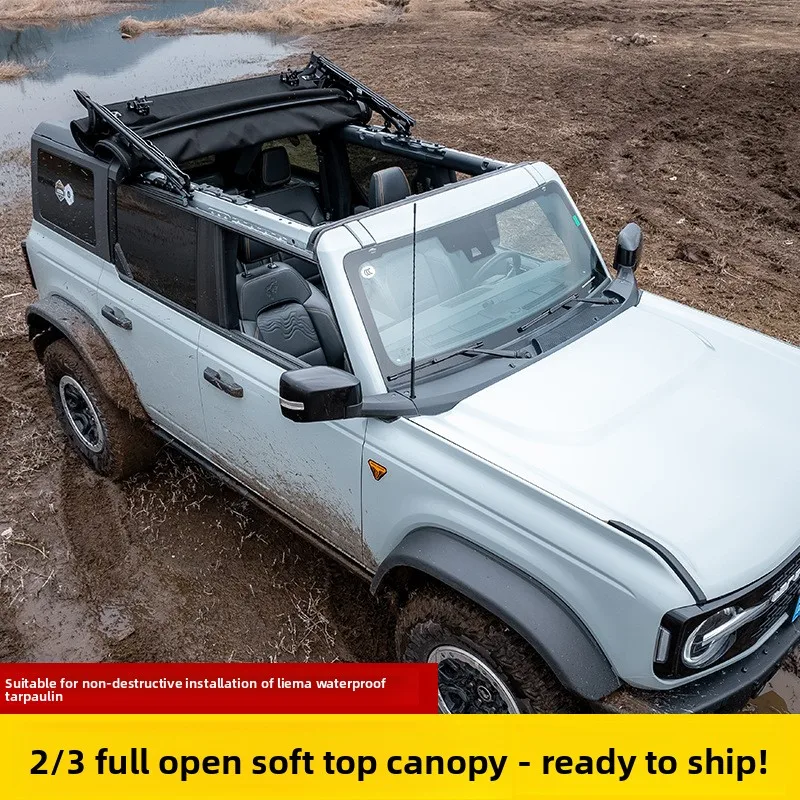 Liema 23 OLIVER Spot Strong Horse 2/3 Soft Top Convertible Waterproof Anti Uv Modified Sunshade Breathable Fast Opening Black