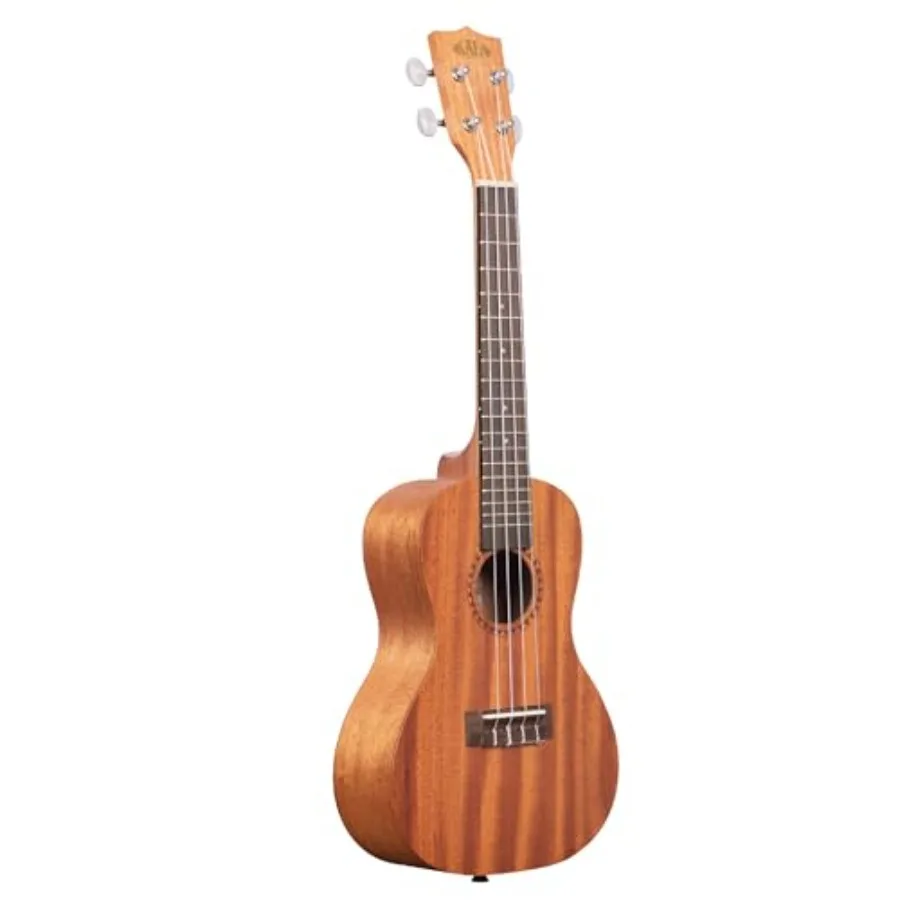 

Concert ukulele for all ages and skill levels, satin mahogany body with rosewood fingerboard, 24-inch, aqua-tinted Aquila Super