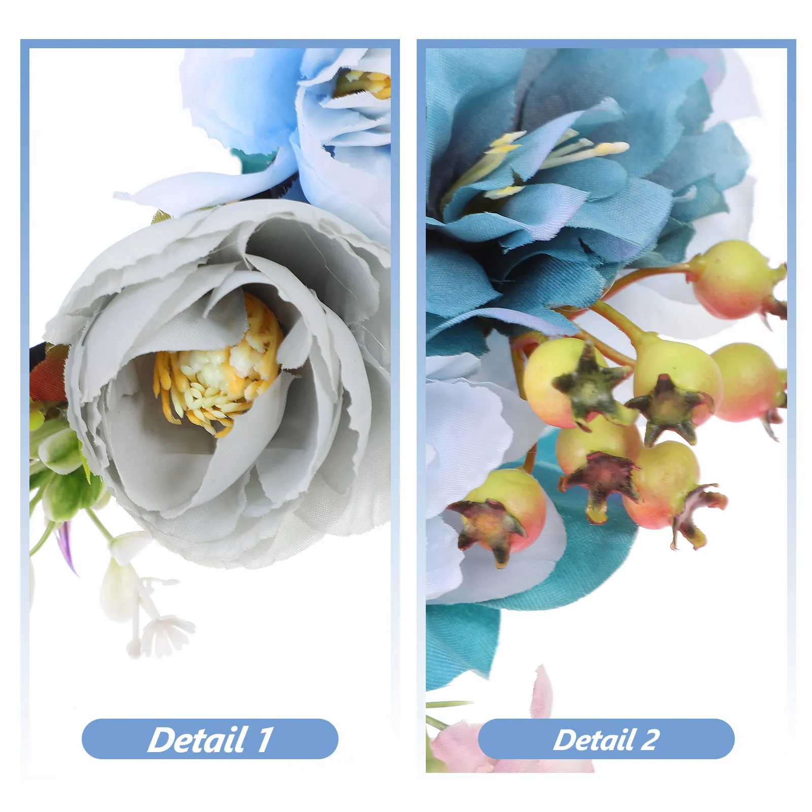 Flower Headband for Women Adults Fabric Hair Band Wedding Birthday Prom Valentine Party Photo Prop Fun Floral Headdress