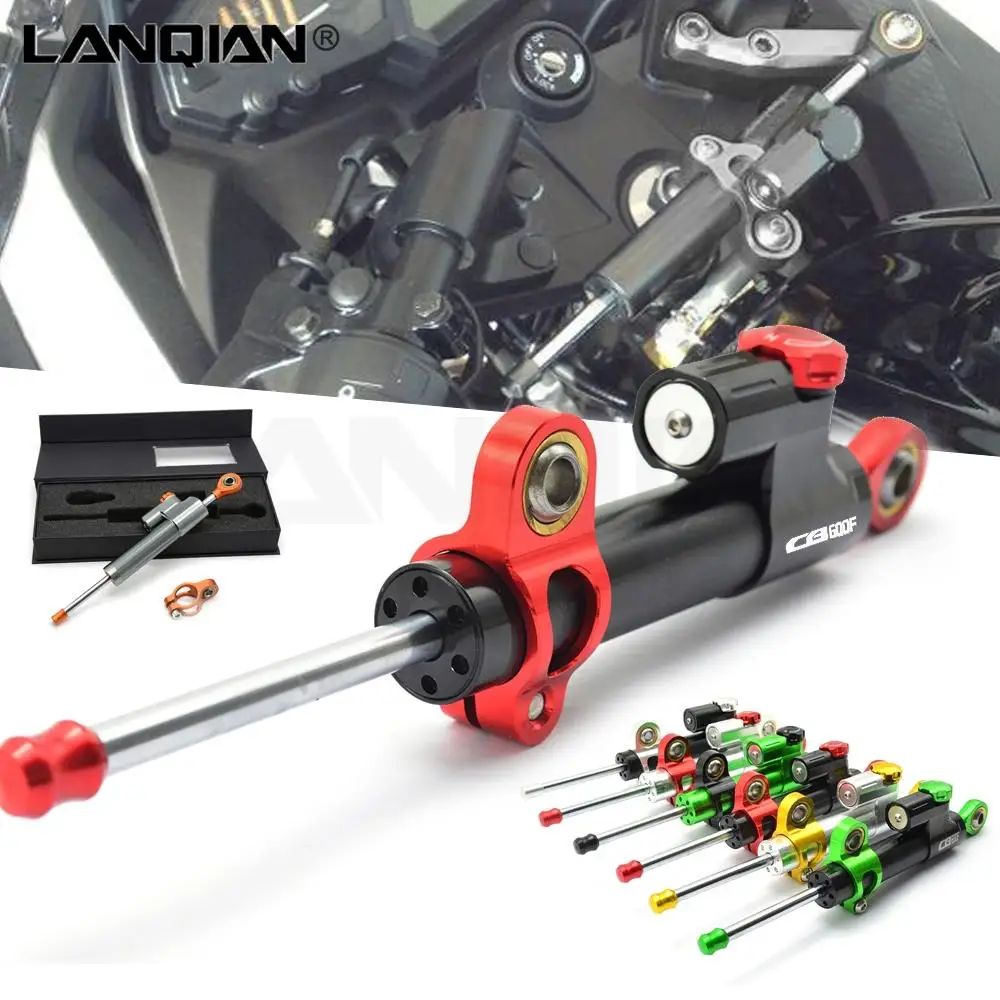 For HONDA Hornet 600 CB600F 1998-2014 2000 2005 2006 2007 2008 2009 2010 CNC Motorcycle Damper Steering Stabilize Safety Control