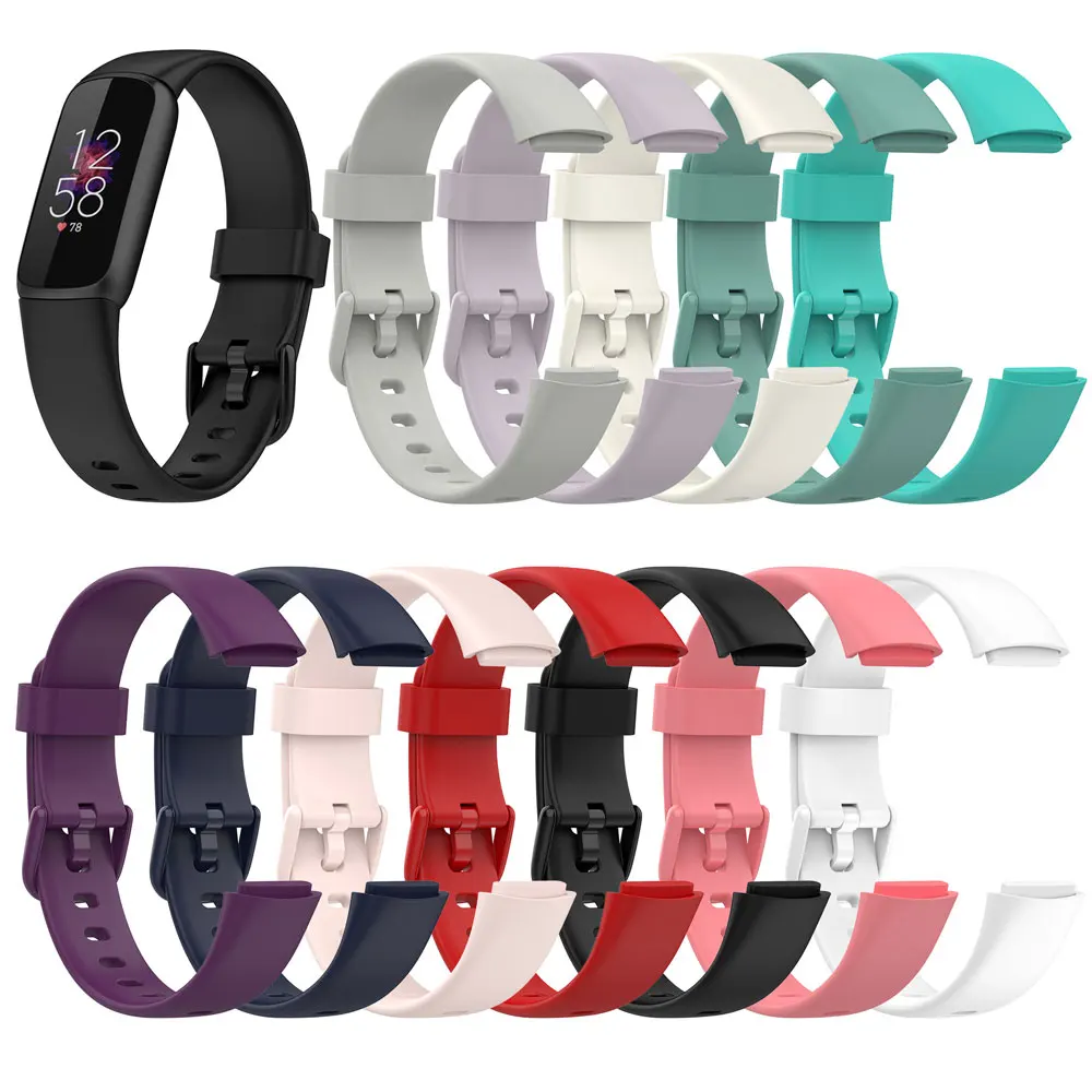 Strap For Fitbit Luxe Watch Silicone Bracelet Watchband Wriststrap For Fit Bit Luxe Band Replacement Accessories