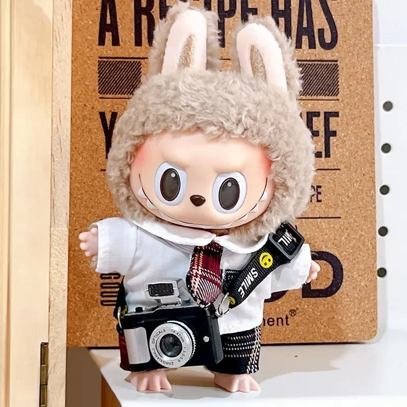 Labubu-casa de muñecas en miniatura, cámara Digital SLR, accesorios para casa de muñecas, decoraciones para el hogar para muñecas Korea Kpop Exo Labubu Idol