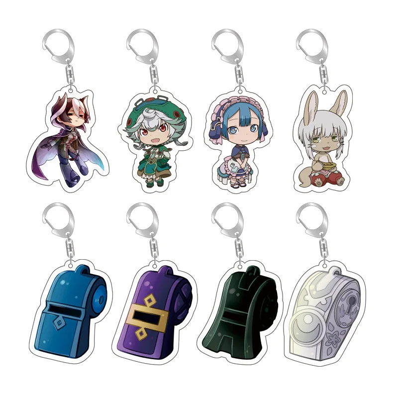 Riko Reg Nanachi Prushka Mitty Popular Anime Secondary Peripheral Acrylic Keychain Cute Backpack Pendant Comic Exhibition Gifts