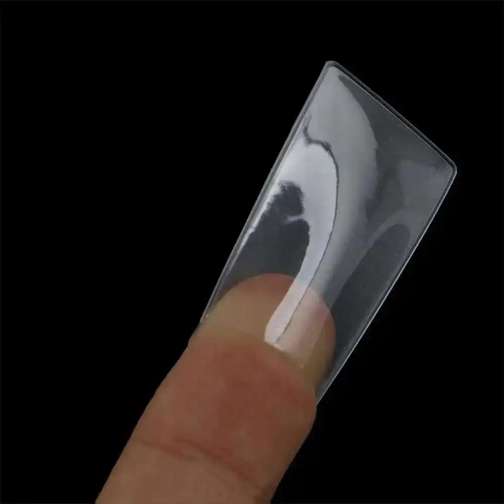 Transparent Clear Mini Vinyl Label Protector Cover Merchandise Price Display Pocket Jewelry Hang Tag Sleeves