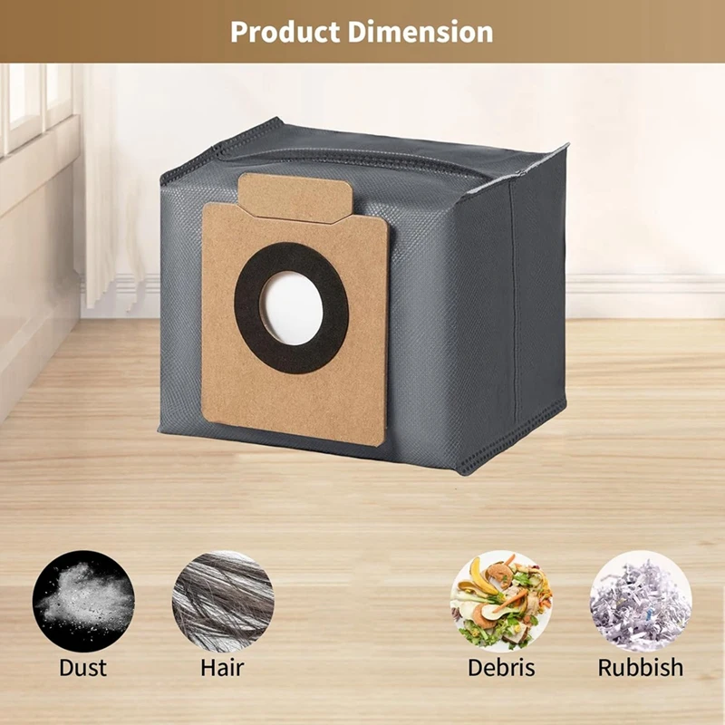 16 Pack Dust Bags For Eufy Clean X8 Pro X10 Pro Omni Robot Vacuum Self-Empty Station,4-Layer Replcement Bags Accessory