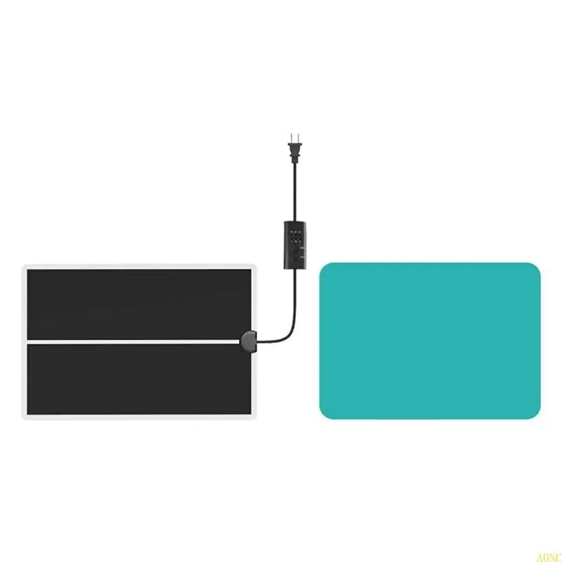 A0NC Epoxy Resin Heating Mat with Insulation Cover and Timer Silicone Glues Pad for Quick and Even Curing Quick Curing Heater
