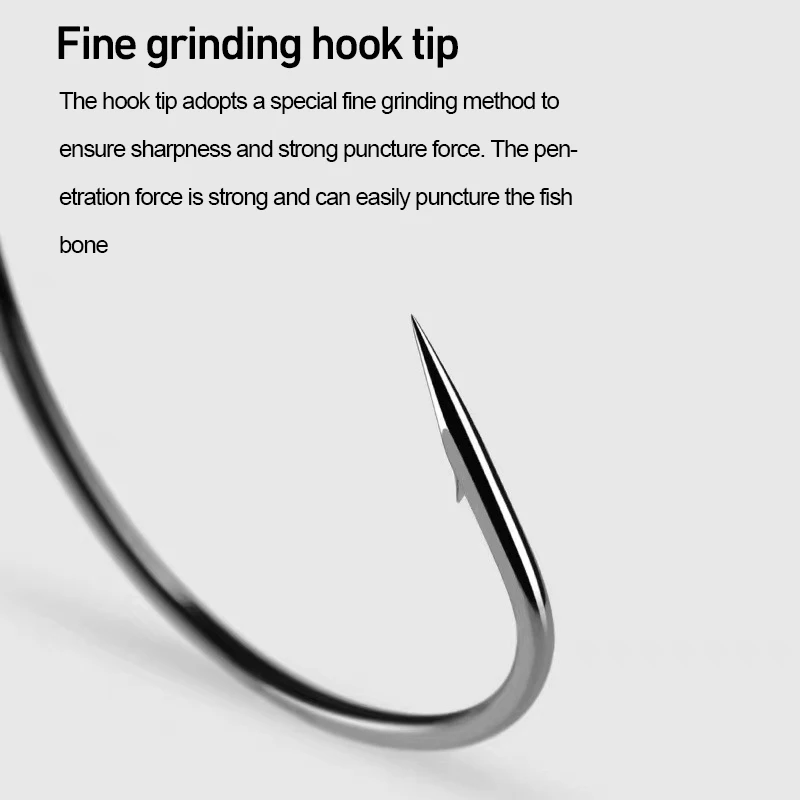 Anzuelos de pesca de acero al carbono, herramienta de aparejos con púas, señuelo suave, 50 unidades por lote