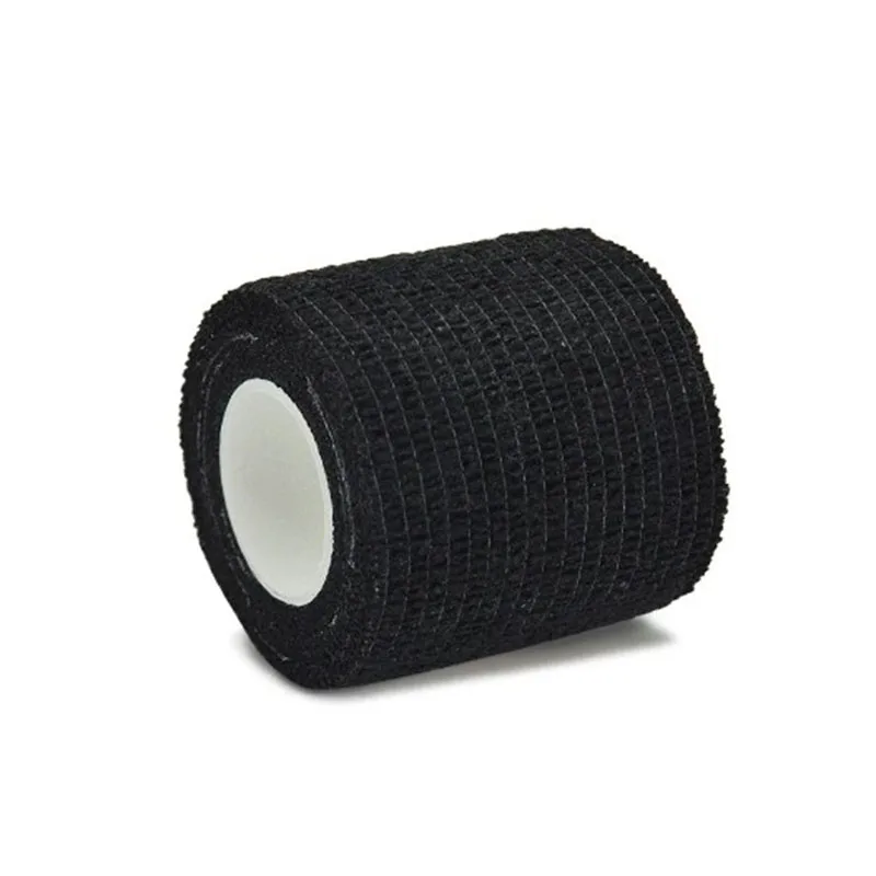 1/6/10Pcs 4.8m Black First Aid Self Adhesive Cohesive Elasticity Bandages Sports Tape for Wrist Ankle Sprains & Swelling