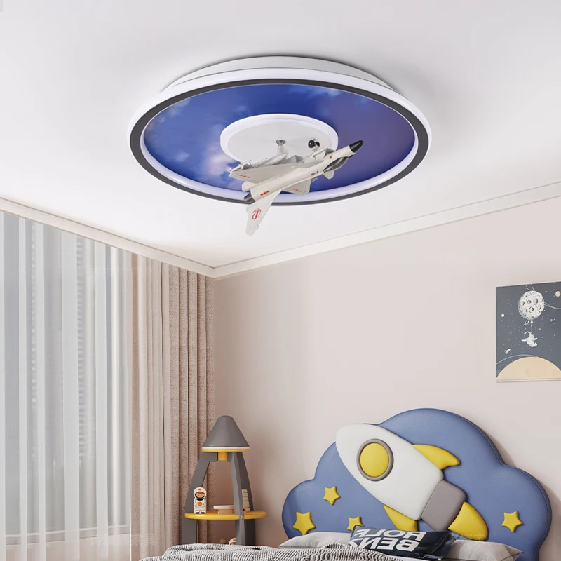 Kinderzimmer Decken leuchten kreative Sternen himmel Astronaut Cartoon Voll spektrum intelligente Steuerung Schlafzimmer Bildung Lampe