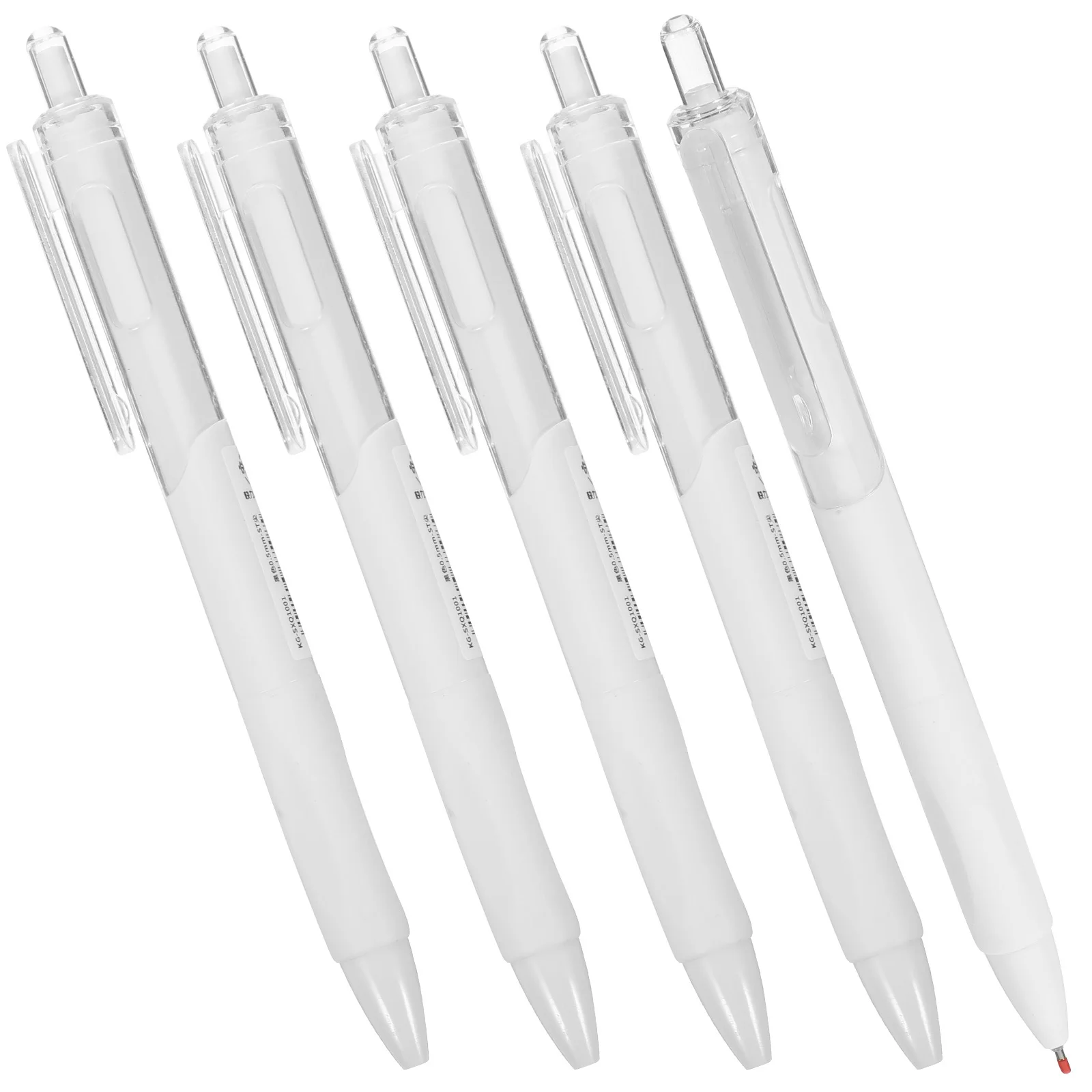 5 個のゲルインクペン速乾性オフィス学生文具スムーズな書き込みポータブルペン賞品ギフト学校筆記具多目的