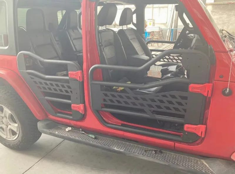ApexRide 2018+ 2/4 Half Door Steel Tube Doors With Mirrors For Jeep Wrangler JL