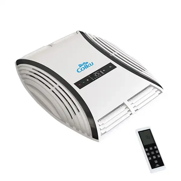 

Mini DC Air Conditioner Unit, 48V Frequency Conversion Rooftop AC for Camper Van & RV, Low Noise, Energy Saving