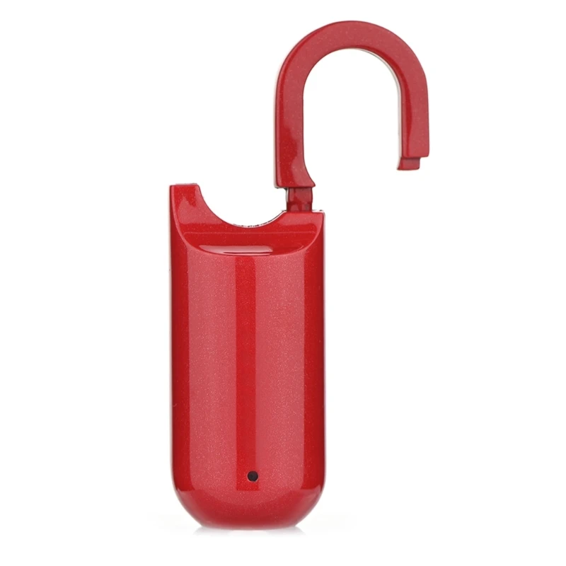E5BE Fingerprint Padlock Cabinet Keyless Household Suitcase Drawer Travel Cases Drawer Padlocks Aluminum Alloy Material