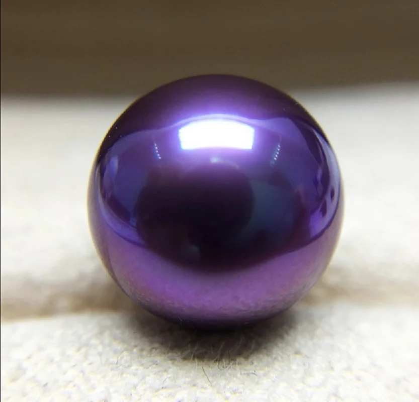 

Huge 15mm Purple Reddish Round Loose Pearl Undrilled Women Wedding Party Jewelry Accessories Earring Ring Bracelet Pendant 3AA