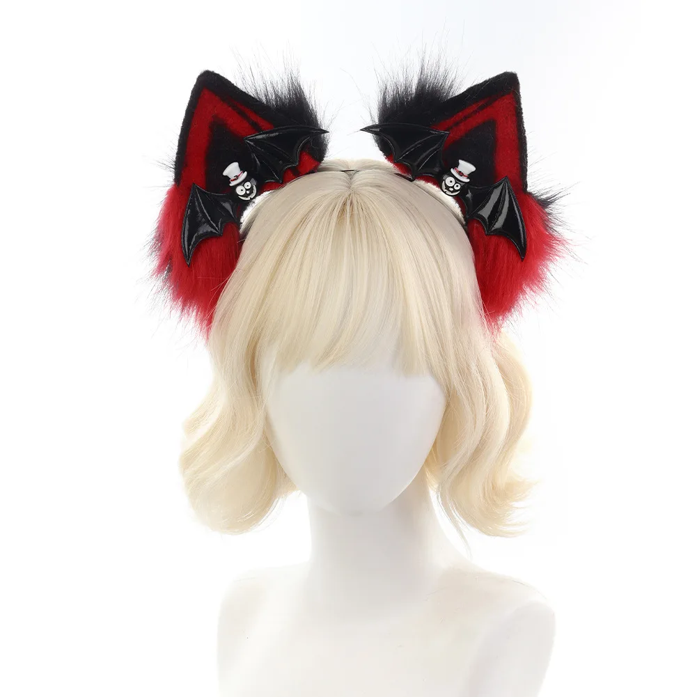 Simulated Cat Plush Ears Cosplay Costume Maid Dress Accessories Animal Cat Headwear Halloween Party Costumes