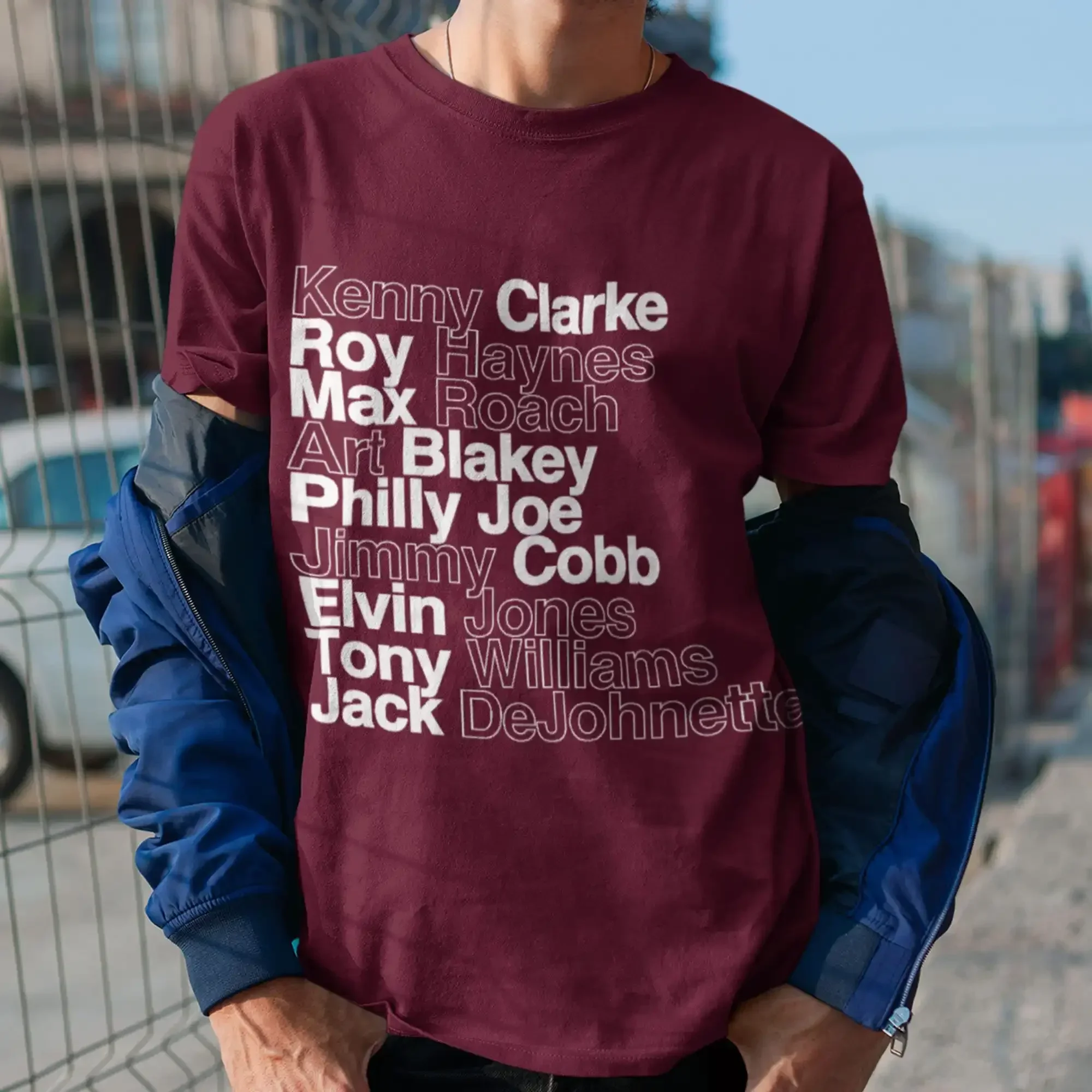 Jazz Drummer 2 0 T Shirt Kenny Clarke Roy Haynes Max Roach Art Blakey Philly Joe Jones Elvin Tony Williams Jack DeJohnette