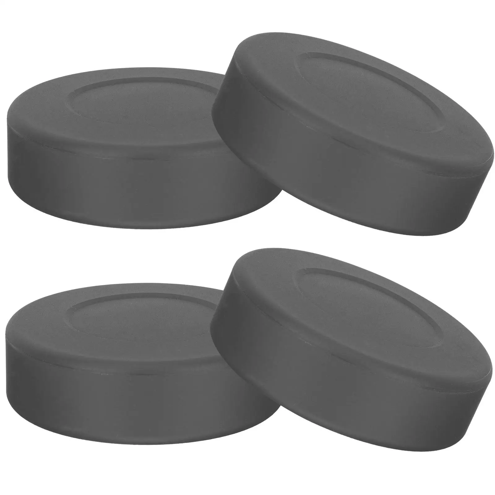 3pcs Ice Practice Hockey Practicing Puck Ball PVC Flat Training Rubber Pucks Low Ice Hockey Puck Friction Sports Supplies