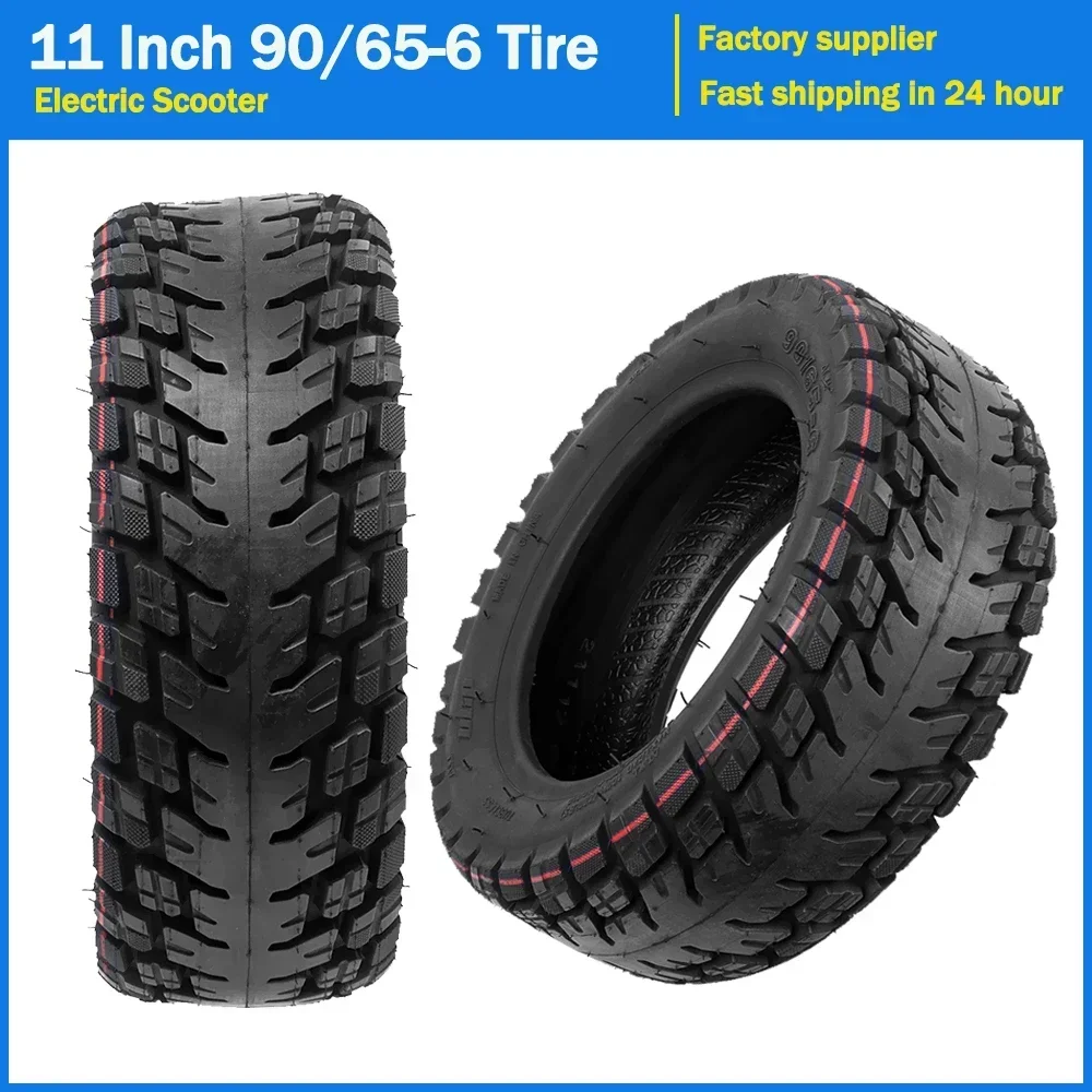 

11Inch Off-Road Vacuum Tyre for Electric Scooter Part Non-skid Tubeless Tire Wear-resistant 90/65-6 Explosion-proof Rubber Wheel