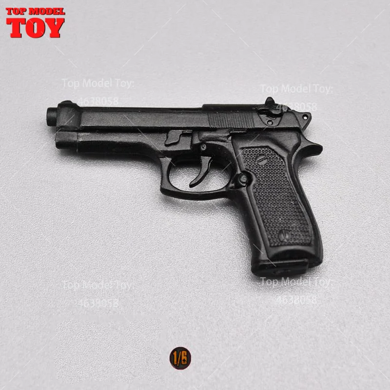 ブルースウィリス武器モデル,アクションフィギュア,シーンアクセサリー,クラシックブラック,12インチ兵士,ボディ人形,1/6スケール,m92f