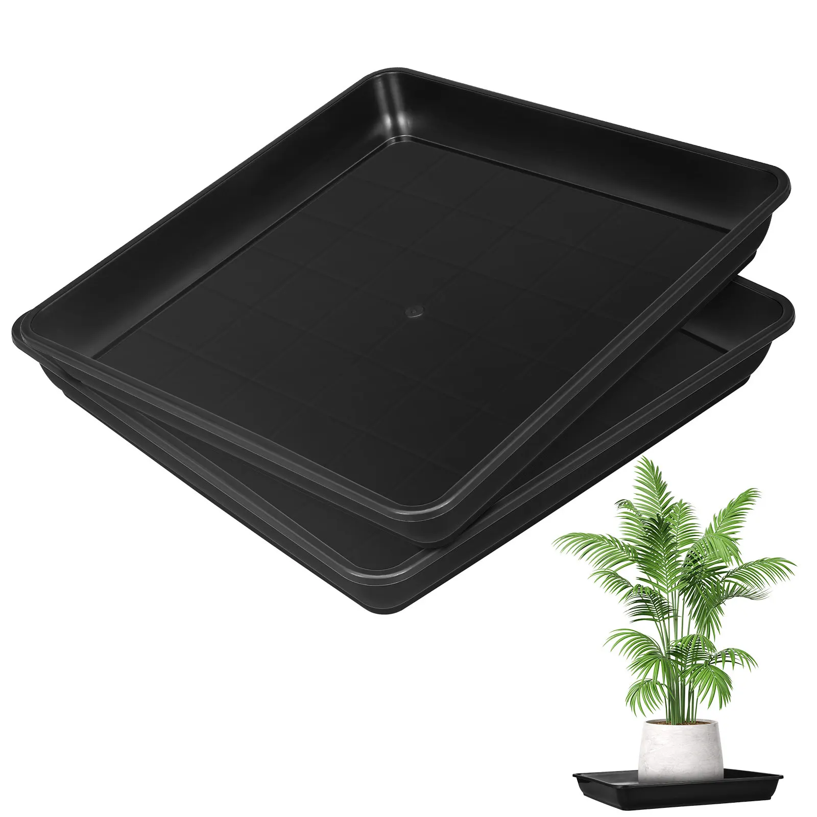 2pcs-large-square-flower-pot-trays-for-outdoor-balcony-thickened-base-succulent-bonsai-water-tray-plastic-plant-tray-pot-dishes