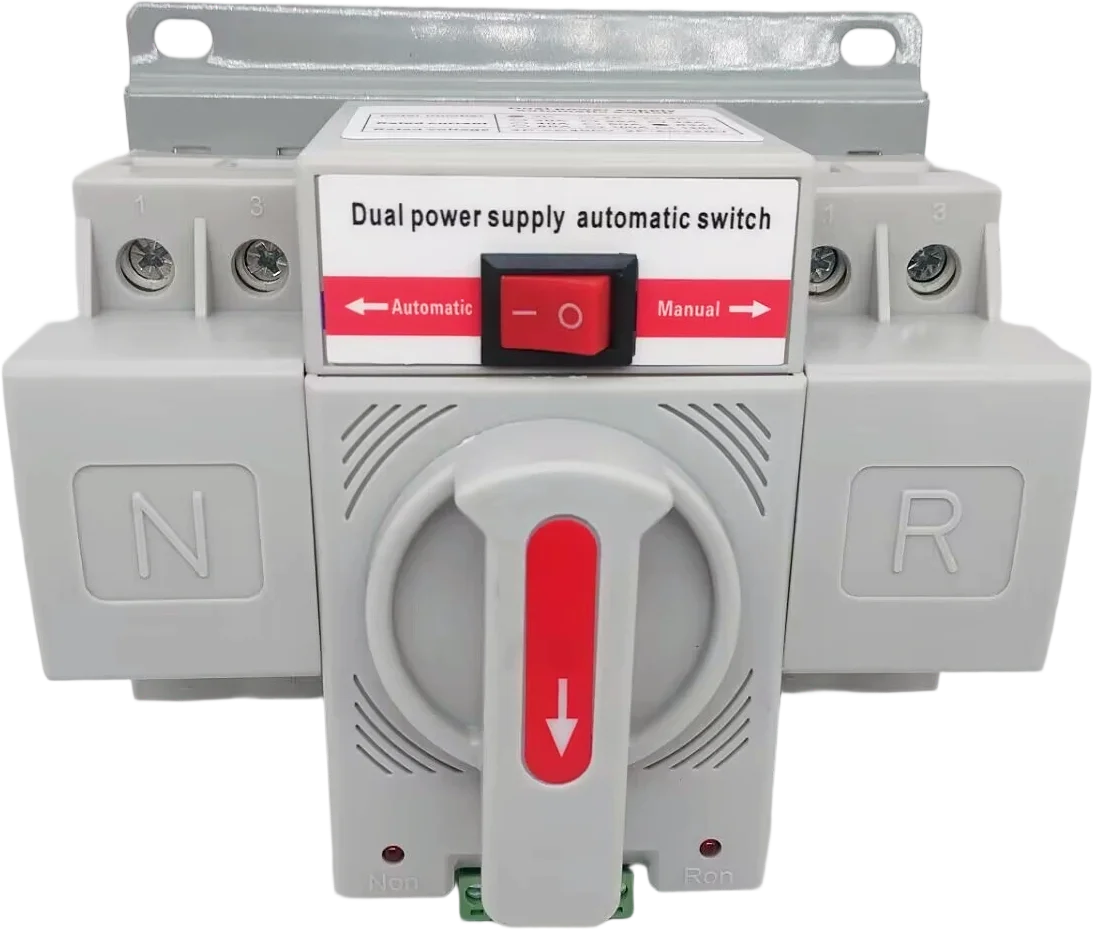 

ATS 2P 63A 220V автоматический переключатель/миниатюрный автоматический выключатель CB двойной источник питания ATS 63A 220V автоматическая передача