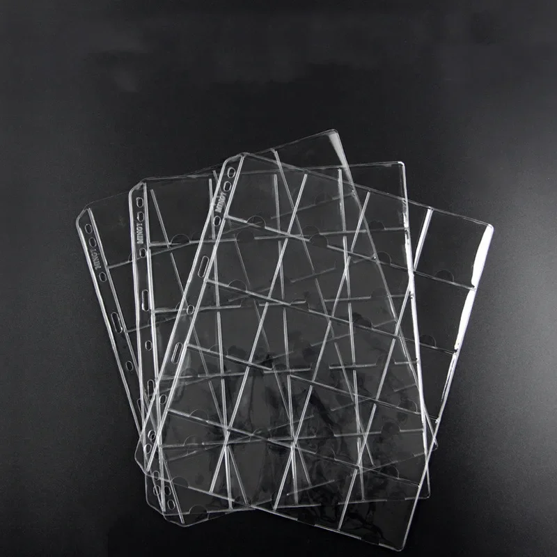 10PCS 20-grid PVC Pocket paper clip loose-leaf inner page (paper clip/COIN/coin inner page