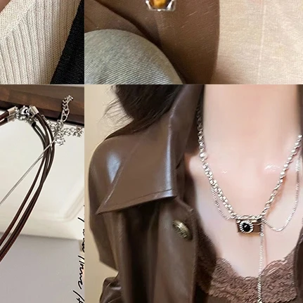 Cute 3D Camera Charm Pendant Necklace Clavicle Chain Creative Camera Pendant Popular Jewelry Gift for Women Girl Teen