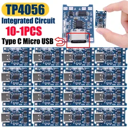 TP4056 modulo caricabatteria al litio 1A pannello caricabatteria portatile tipo C Micro USB 4.5V-5V per batterie al litio