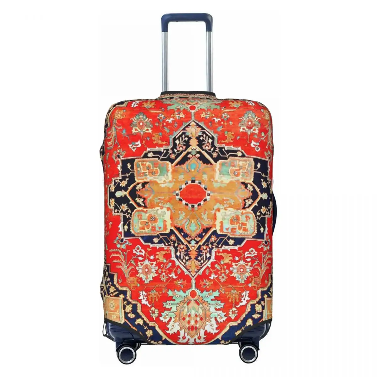 Antique Heriz Serapi Persian Rug Print Luggage Protective Dust Covers Elastic Waterproof 18-32inch Suitcase Cover