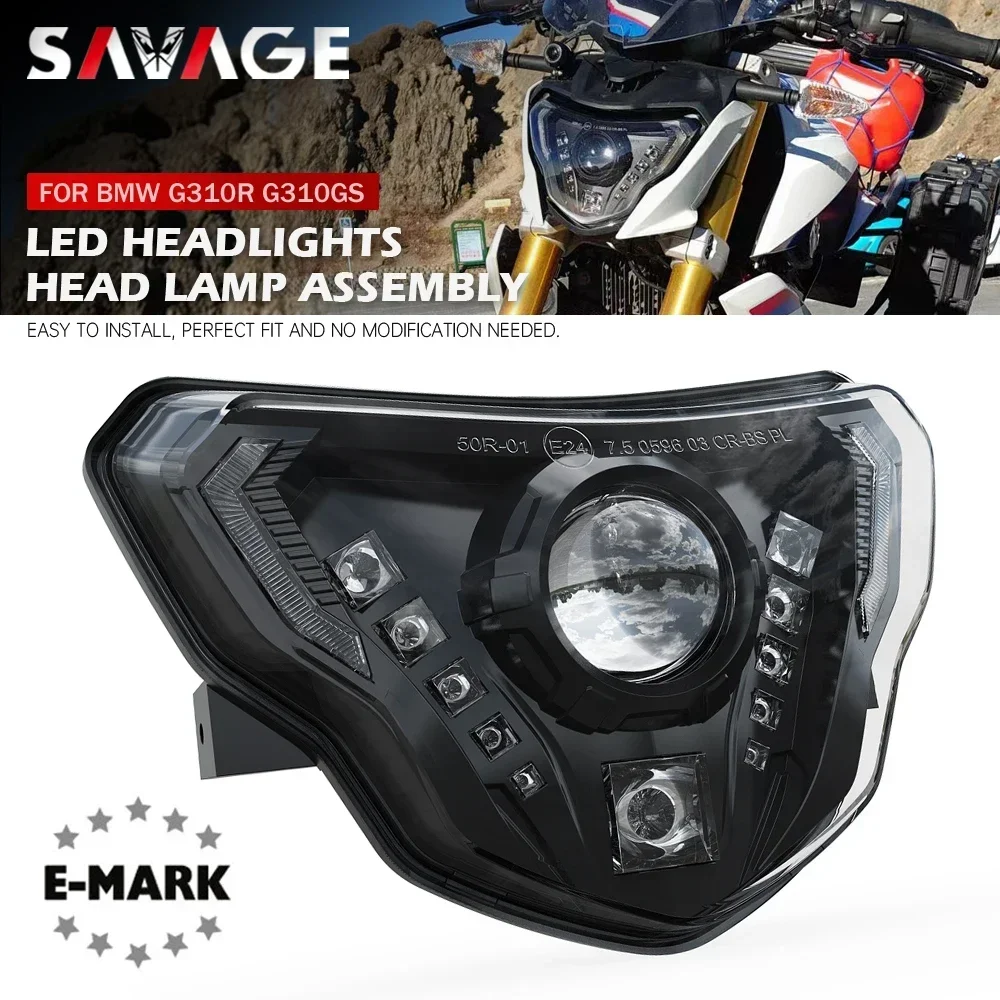 

LED Headlights Assembly For BMW G310R G310GS 2016-2020 Motorcycle Head Light Devil DRL Eyes G 310 R GS High Low Beam Accessories