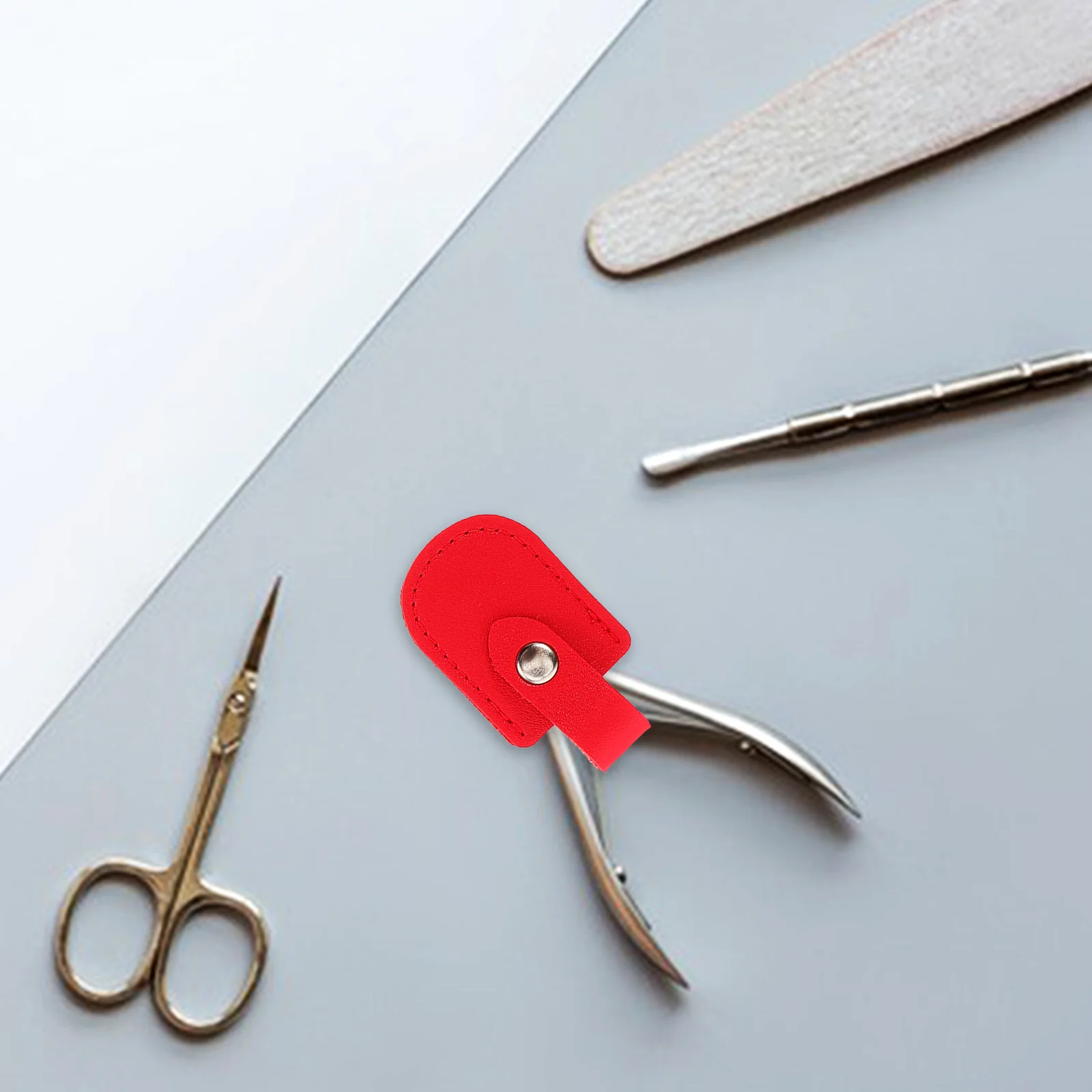 

8 Pcs Nail Clipper Protective Cover Bag Hairdressing Tool Storage Shear Pouch Manicure Stylist Pu Supplies